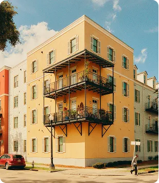 Exterior of an apartment